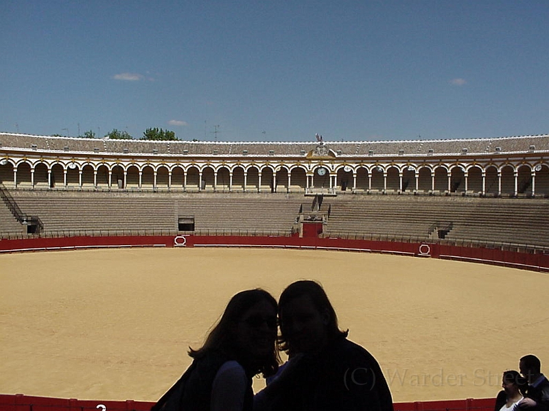 Erica And Taylor At Bull Ring In Sevilla.jpg